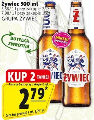 Piwo Żywiec 500 ml różne rodzaje promocja w Prim Market