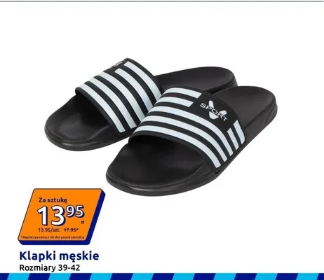Klapki męskie promocja w Action