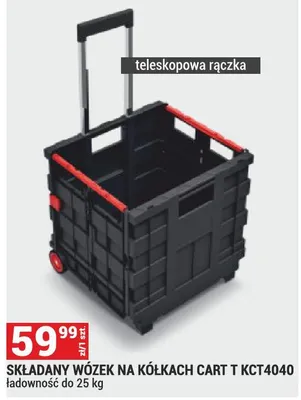 Składany wózek na kółkach Cart 1 KCT4040 promocja w Merkury Market