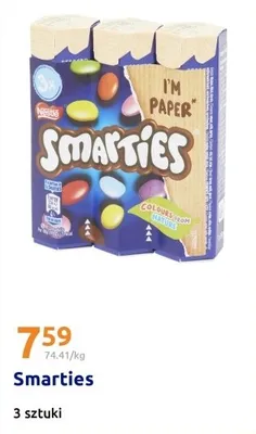 Czekoladowe cukierki Smarties promocja w Action