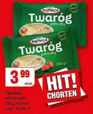 Twaróg półtłusty Piątnica promocja w Chorten