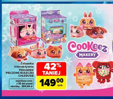Zabawka interaktywna Piekarnik Pieczone Bułeczki Chlebusie Cookeez Makery promocja w Carrefour