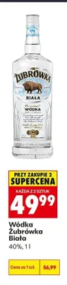 Wódka Żubrówka Biała promocja w Biedronka
