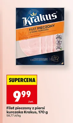 Filet pieczony z piersi kurczaka Krakus promocja w Biedronka