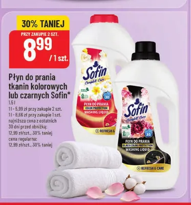 Płyn do prania tkanin czarnych Sofin promocja w POLOmarket