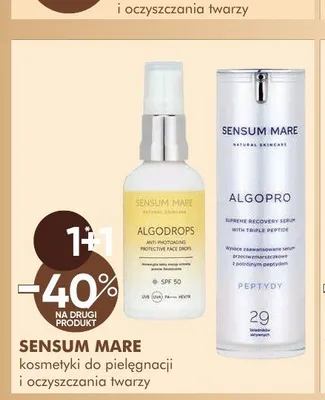 Kosmetyki do pielęgnacji i oczyszczania twarzy SENSUM MARE promocja w Super-Pharm
