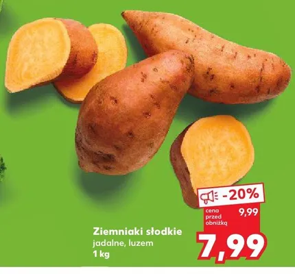 Ziemniaki słodkie jadalne luzem promocja w Kaufland