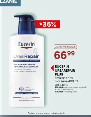 Emulsja do ciała Eucerin UreaRepair Plus 10% Urea Intensive Feuchtigkeitslotion promocja w Ziko Dermo