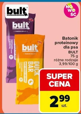 Batonik proteinowy dla psa różne rodzaje promocja w Carrefour