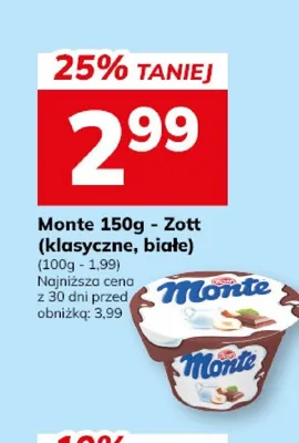Deser Monte biały promocja w Hitpol