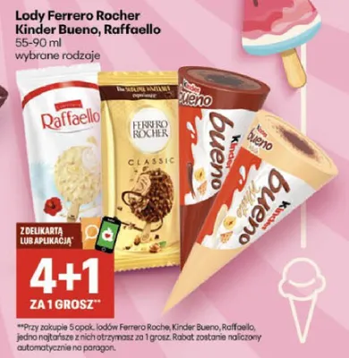Lody Raffaello promocja w Delikatesy Centrum