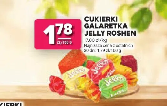 Cukierki galaretka Jelly Roshen promocja w Stokrotka