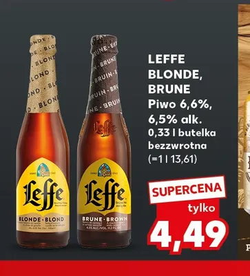 Piwo Leffe Blonde promocja w Kaufland