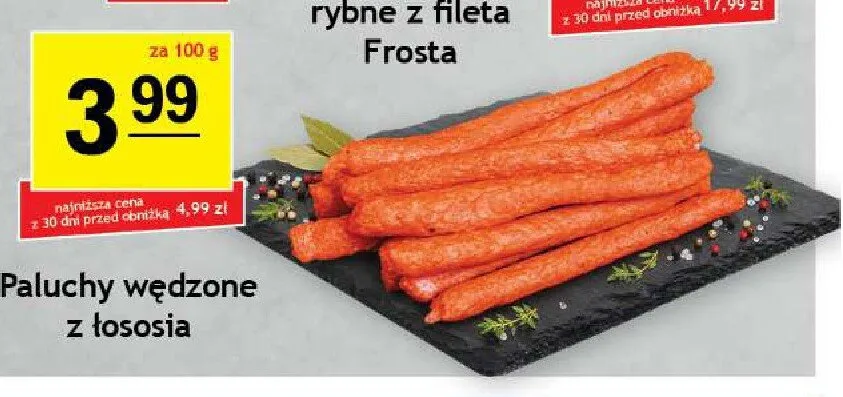 Paluchy wędzone z łososia promocja w Gram Market