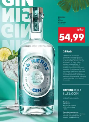 Gin 24 Herbs promocja w Kaufland