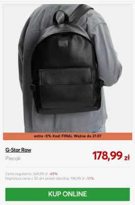 Plecak G-Star Raw promocja w eobuwie.pl