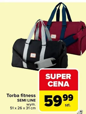 Torba fitness SEMI LINE promocja w Carrefour