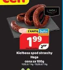 Kiełbasa spod strzechy Haga promocja w Delfin