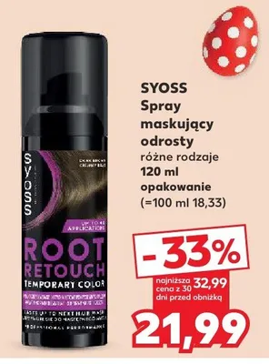 Spray maskujący odrosty różne rodzaje 120 ml opakowanie promocja w Kaufland