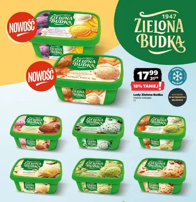 Lody Pistacjowe Zielona Budka promocja w Netto