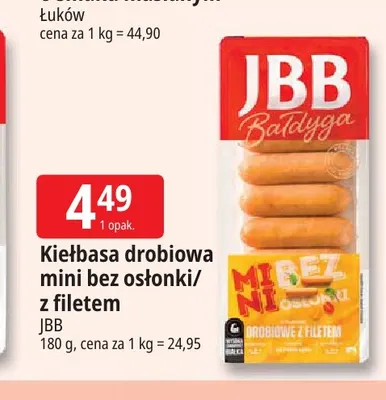 Kiełbasa drobiowa mini bez osłonki z filetem promocja w Leclerc
