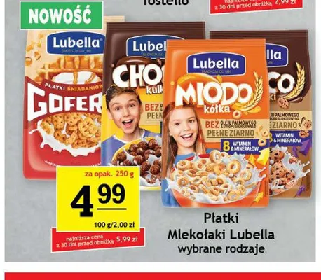Płatki śniadaniowe Mlekołaki Lubella Choco Kulki promocja w Gram Market