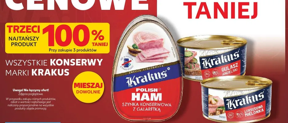 Szynka konserwowa z galaretką Krakus Polish Ham promocja w Kaufland