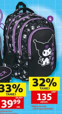 Plecak 4-komorowy Kuromi Coolpack promocja w Auchan