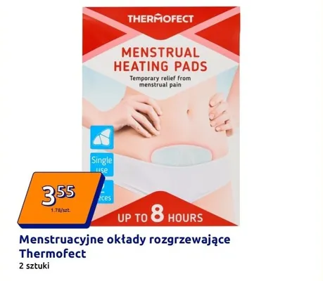 Menstruacyjne okłady rozgrzewające promocja w Action