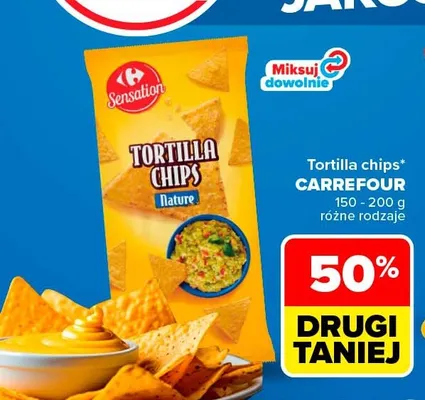 Tortilla chips Sensation Nature promocja w Carrefour Market