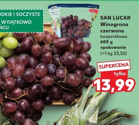 Winogrono jasne bezpestkowe promocja w Kaufland