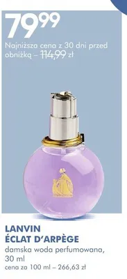 Damska woda perfumowana LANVIN ÉCLAT D'ARPÈGE promocja w Super-Pharm