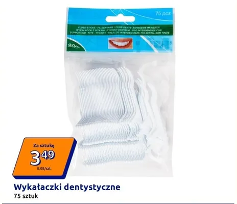 Wykałaczki dentystyczne 75 szt. promocja w Action