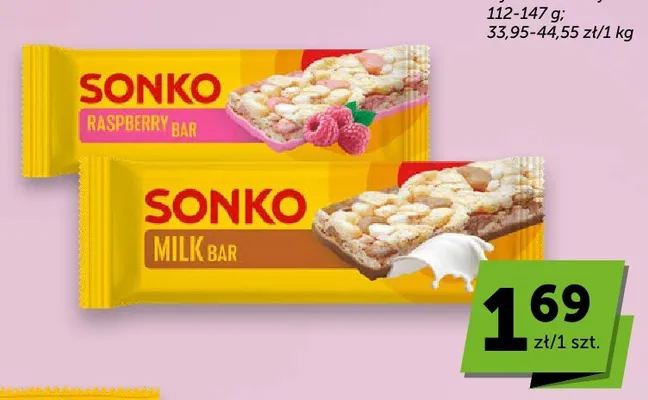 Baton Sonko Raspberry Bar promocja w Euro Sklep