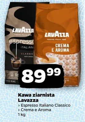 Kawa ziarnista Espresso Italiano Classico Lavazza promocja w Netto