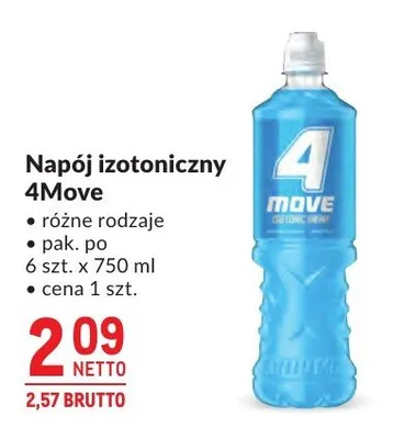 Napój izotoniczny 4Move promocja w Makro