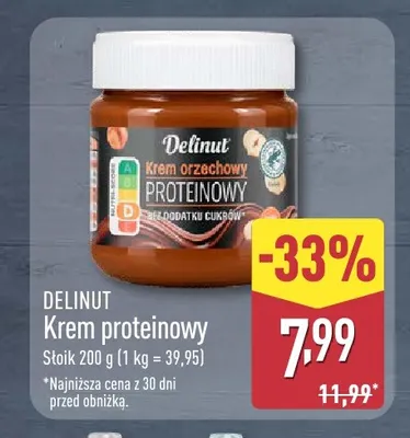 Krem proteinowy Delinut promocja w Aldi