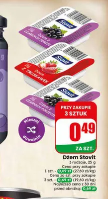 Dżem z truskawek Stovit promocja w Dino