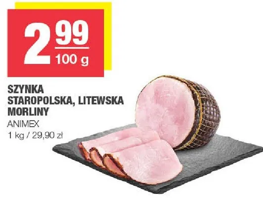Szynka staropolska, litewska Morliny promocja w SPAR