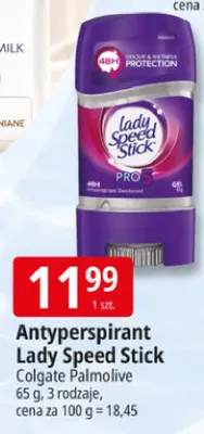 Antyperspirant Lady Speed Stick Pro Colgate Palmolive promocja w Leclerc