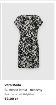 Sukienka letnia Vero Moda mleczny promocja w Lounge by Zalando
