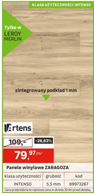 Panele winylowe ZARAGOZA promocja w Leroy Merlin