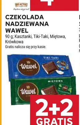 Czekolada nadziewana Tiki-Taki Wawel promocja w Stokrotka