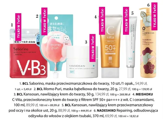 Maska przeciwzmarszczkowa do twarzy promocja w Hebe