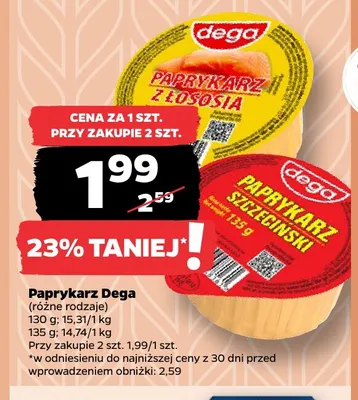 Paprykarz szczeciński Dega promocja w Netto