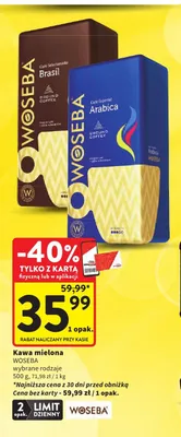 Kawa mielona Woseba Arabica promocja w Intermarche