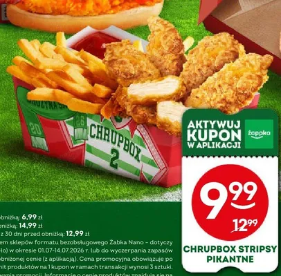 Chrupbox Stripsy pikantne promocja w Żabka