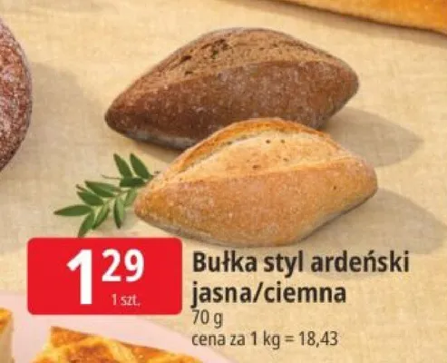 Bułka styl ardeński jasna/ciemna promocja w Leclerc
