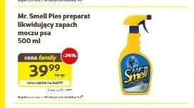 Preparat likwidujący zapach moczu psa Mr. Smell Pies promocja w Super Zoo