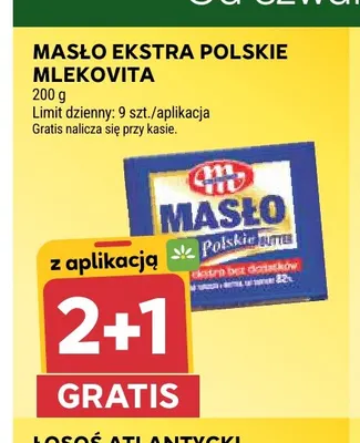 Masło ekstra polskie Mlekovita promocja w Stokrotka